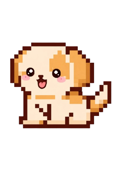 Pixel dog pet
